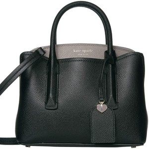 Kate Spade Margaux Mini Satchel Black/Warm Taupe